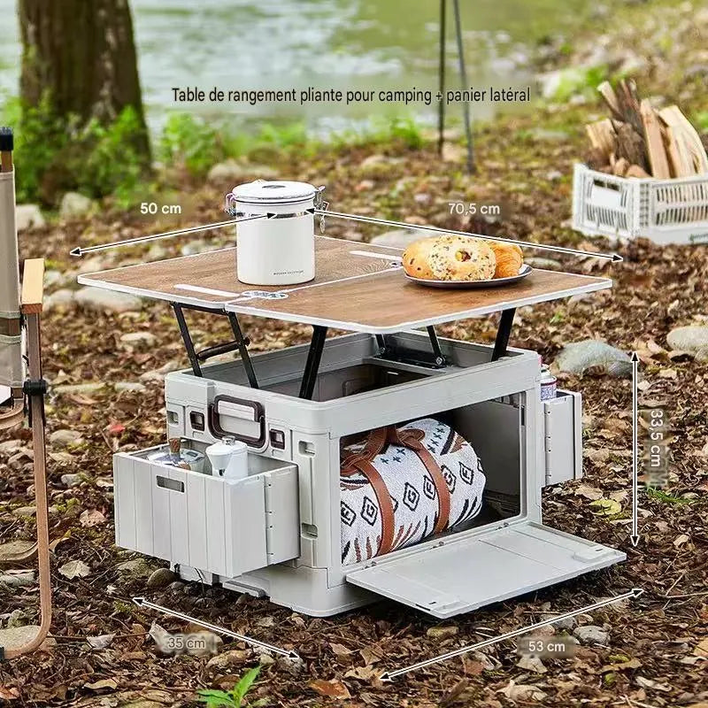[Paiement à la livraison, livraison sous 24 heures]Table pliante et extensible et boîte de rangement pliable à grande capacité