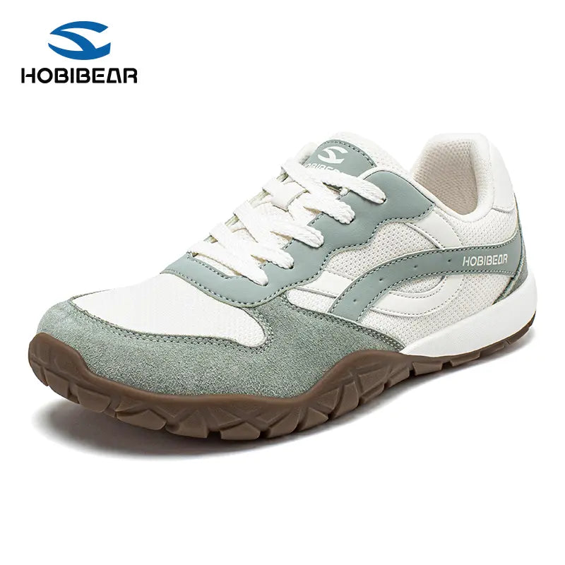 HOBIBEAR Women's 0-Drop Wide Width Barefoot Shoes - Widebody Casual Trainers, Rubber Sole All-Terrain Sports Sneakers for Walking