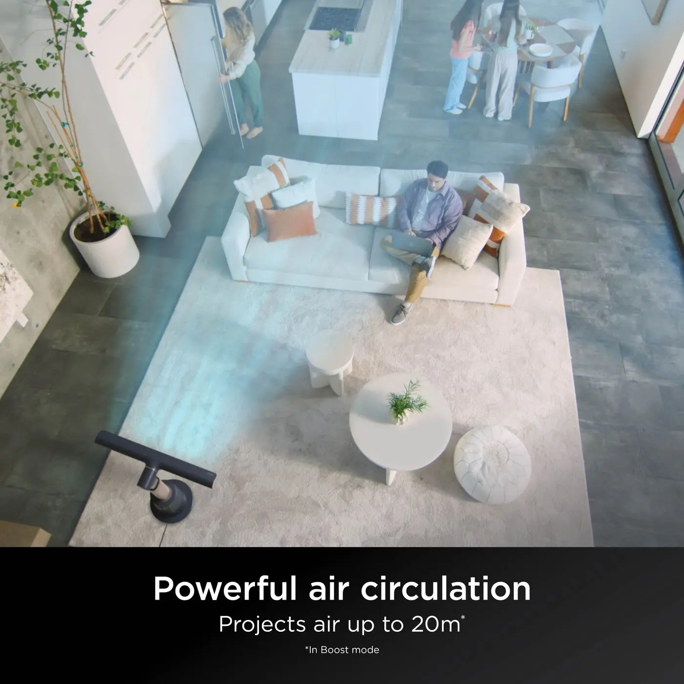 Shark TurboBlade Bladeless Tower Fan, High-Speed Multi-Directional, Projects Air up to 20Metres, Quiet Power, 10 Speeds, Pivot, 180°Oscillation, Remote Control, Timer, CharcoalTF200SUK