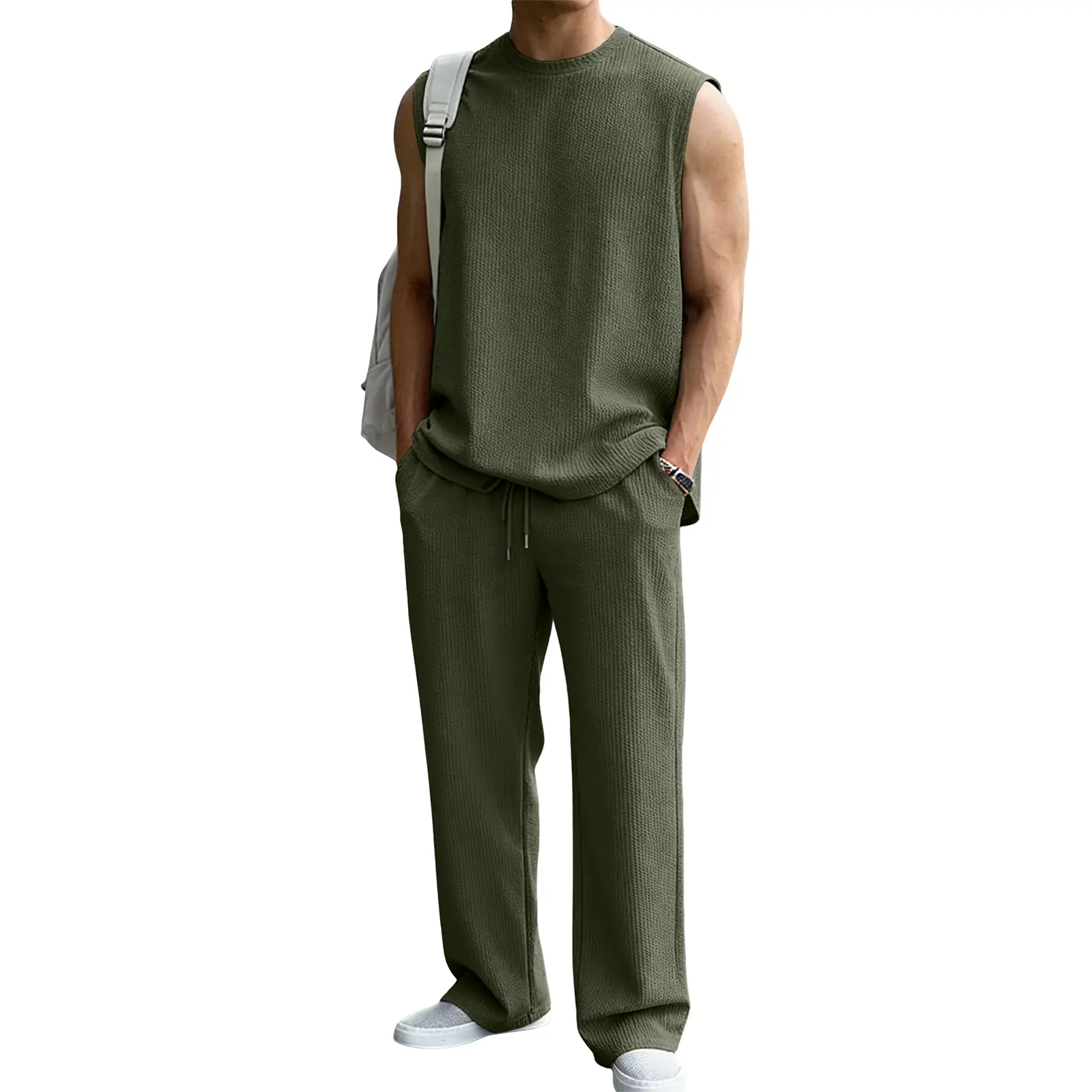 Rib Knit Summer Two-Piece Set
