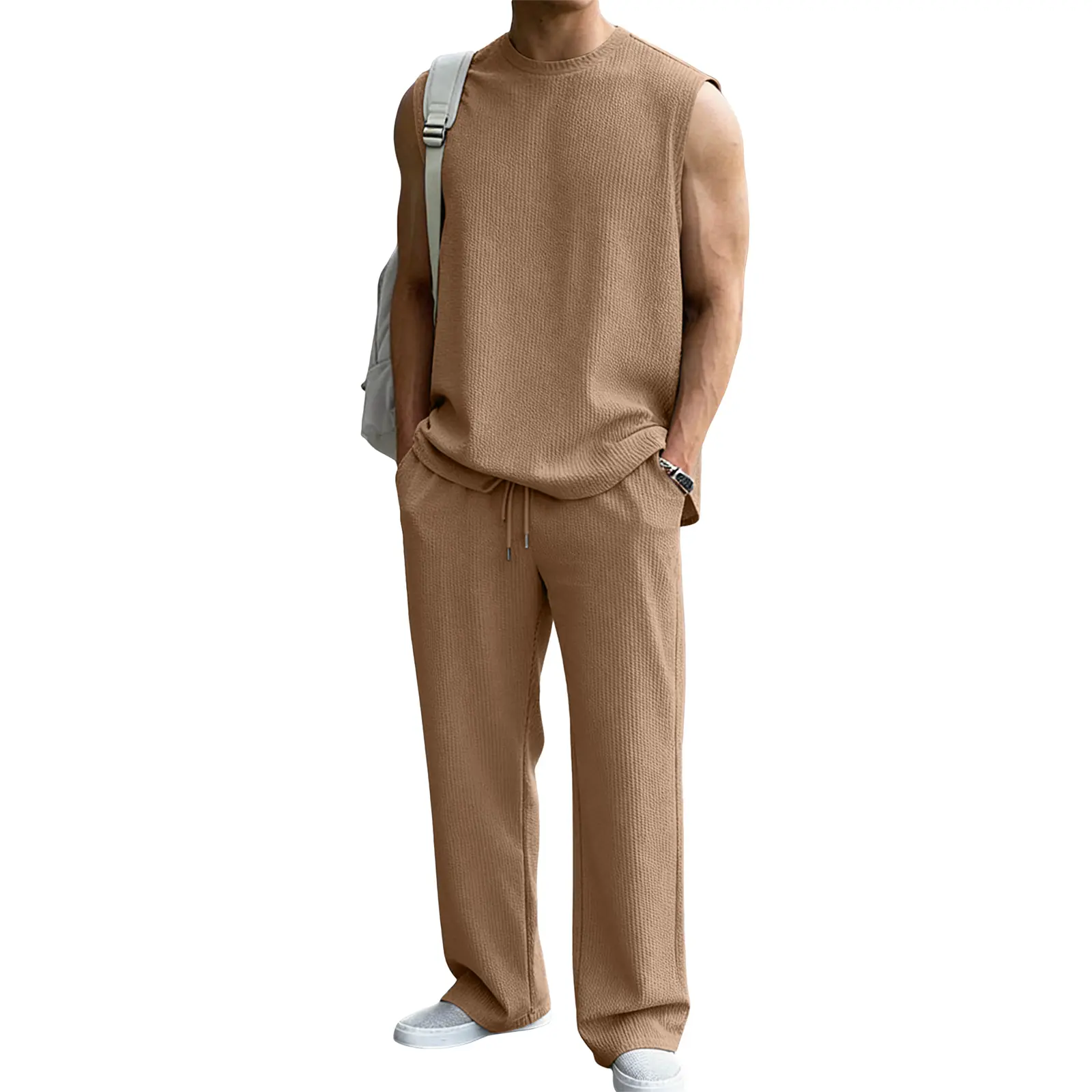 Rib Knit Summer Two-Piece Set