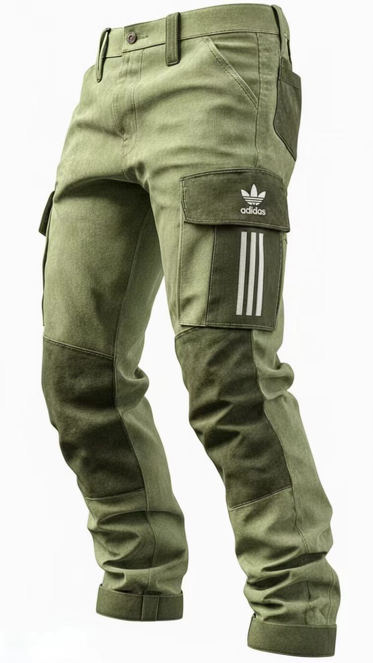 Men's Denim Cargo Pants