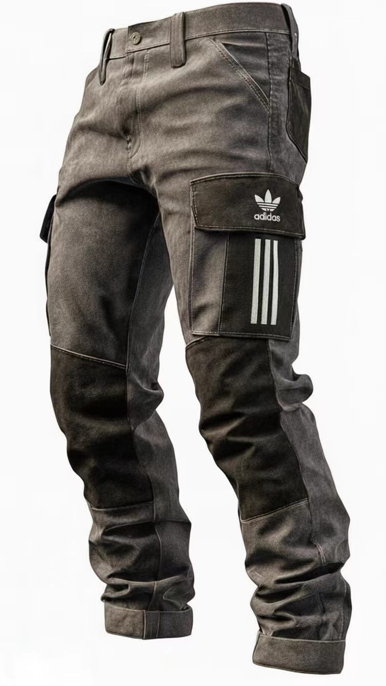 Men's Denim Cargo Pants