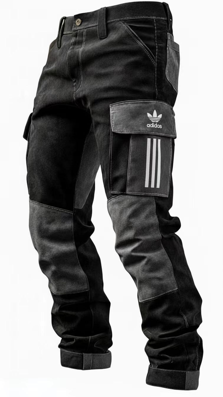 Men's Denim Cargo Pants