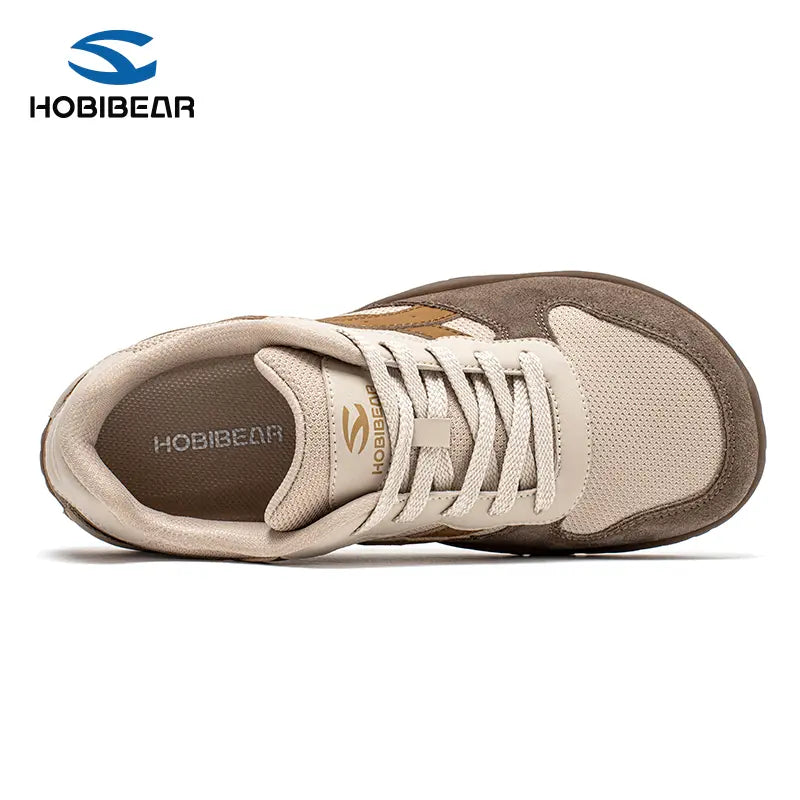 HOBIBEAR Women's 0-Drop Wide Width Barefoot Shoes - Widebody Casual Trainers, Rubber Sole All-Terrain Sports Sneakers for Walking