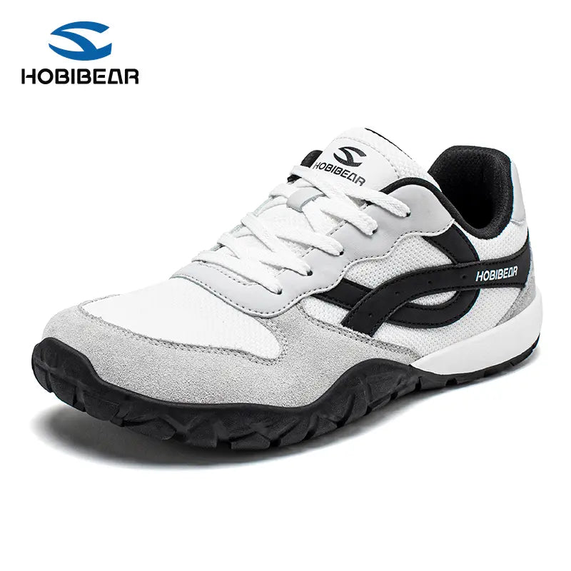 HOBIBEAR Women's 0-Drop Wide Width Barefoot Shoes - Widebody Casual Trainers, Rubber Sole All-Terrain Sports Sneakers for Walking