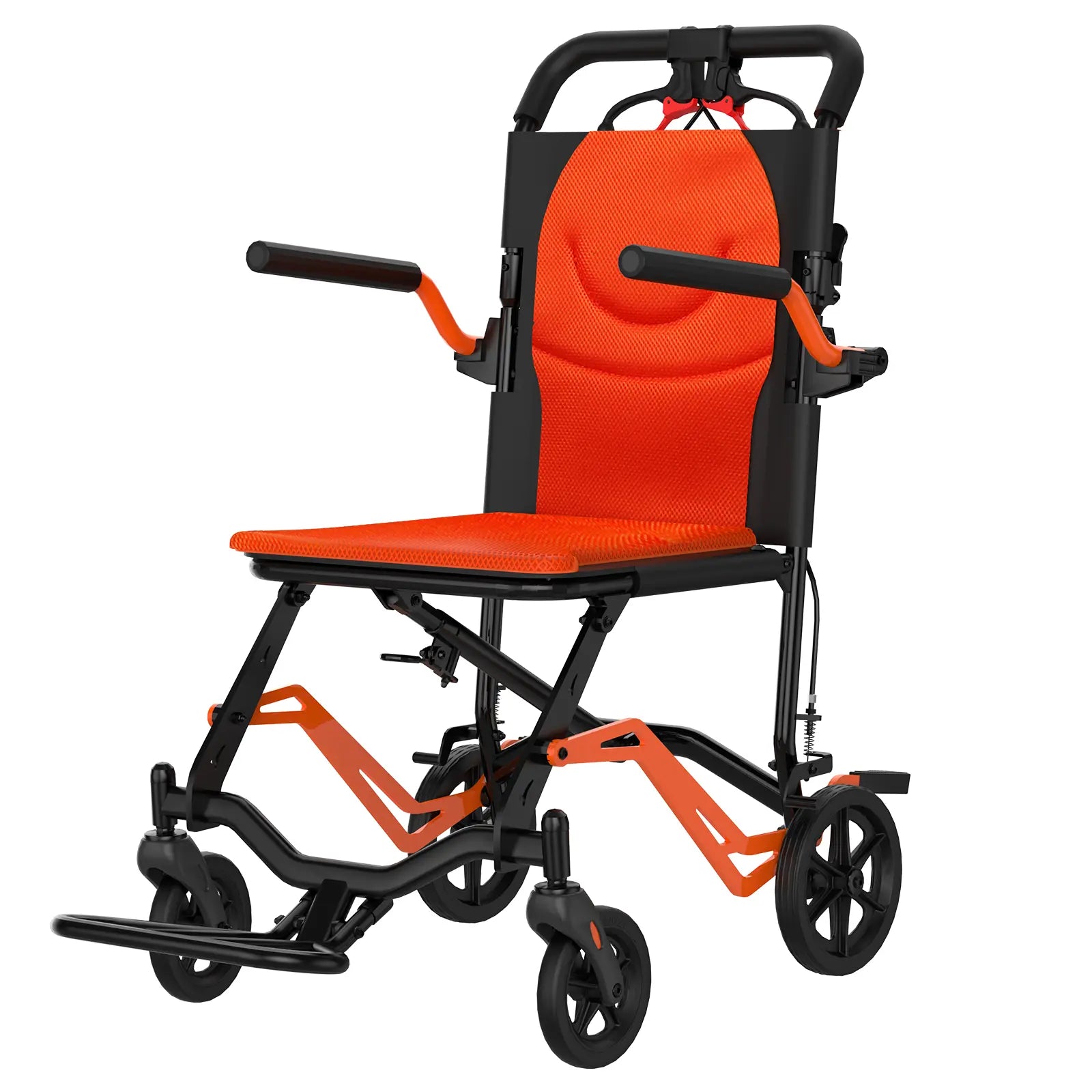 Lightweight Folding Transport Wheelchair for Adults & Seniors