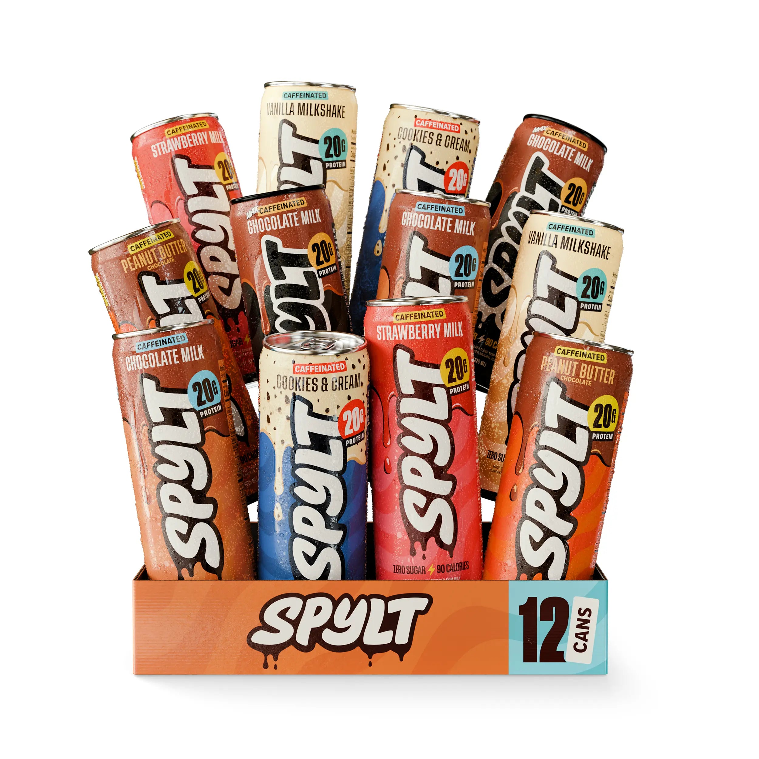 SPYLT High Protein Caffeinated Chocolate Milk - 12 Pack