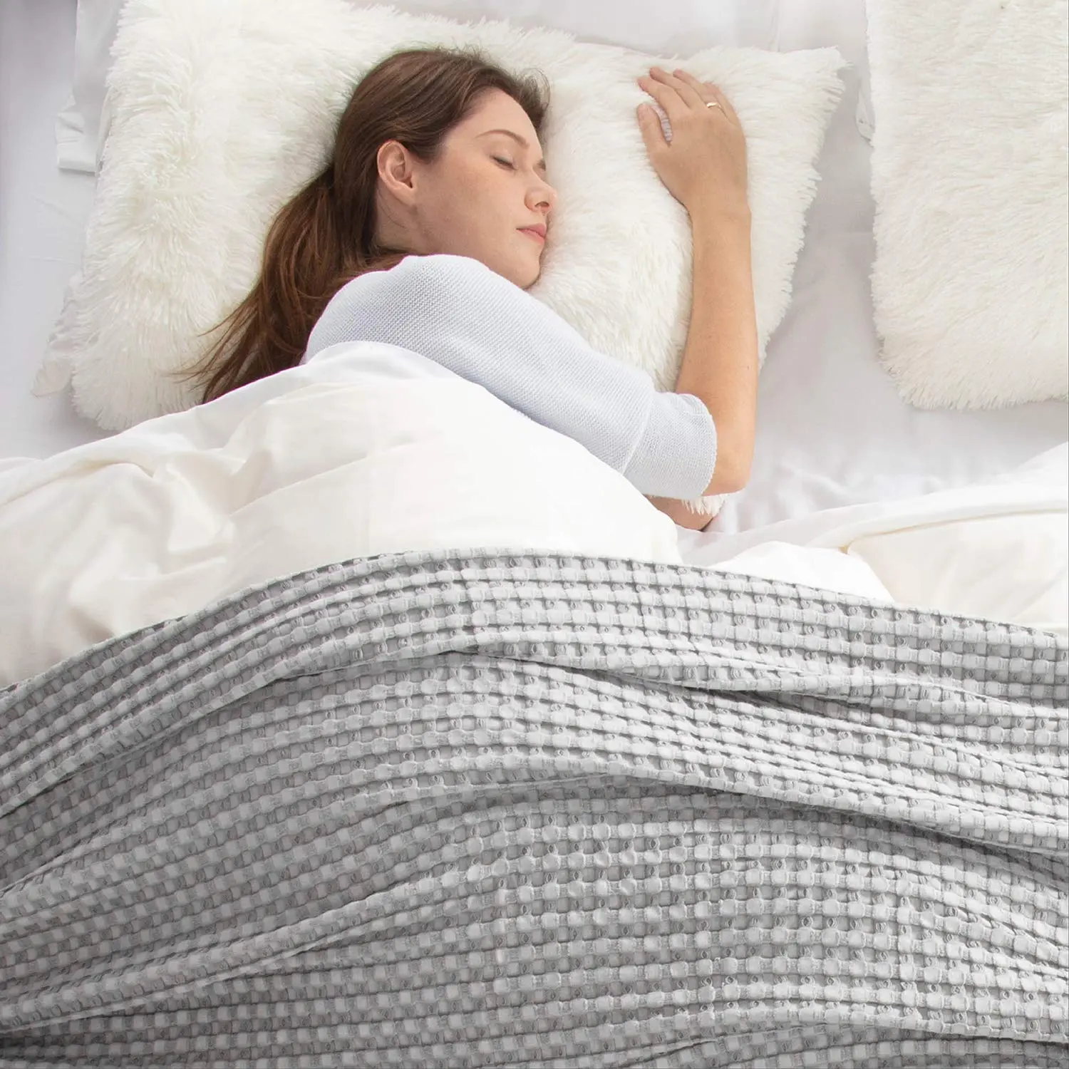 Bamboo Waffle Cooling Lightweight Throw