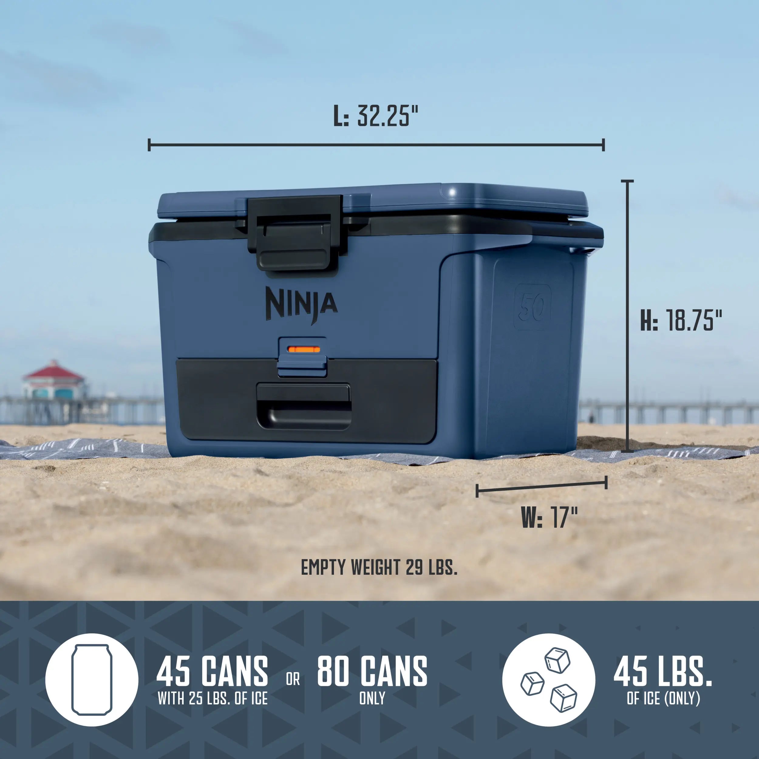 Ninja FrostVault 50qt Hard Cooler with Cold Dry Zone - FB151
