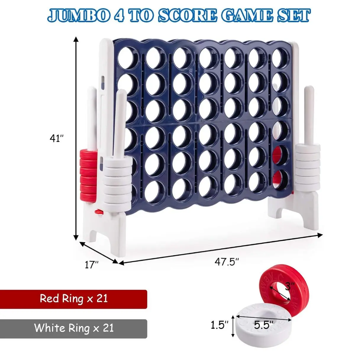 Giant Outdoor Four-in-Row Fun Set