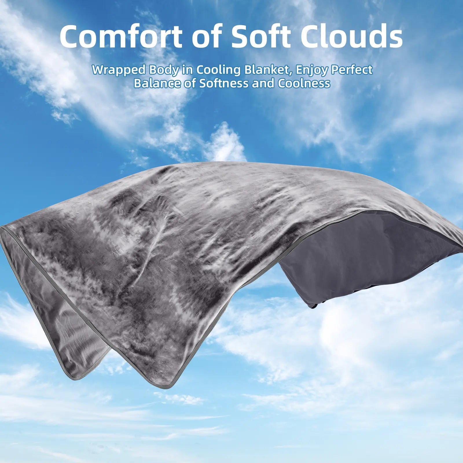 【Summervibes】Inhand Cooling Blanket Queen Size, Summer Blankets for Hot Sleepers & Night Sweat, Thin Blanket Cold Cool Lightweight Cooling Blanket for Couch Bed,Breathable Cooling Blanket,Light Blanket for Hot Sleepers,Comfy Bedding,Gift for Summer