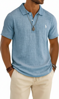 New Arrival: American-Style Loose-Fit Linen Short-Sleeve Top