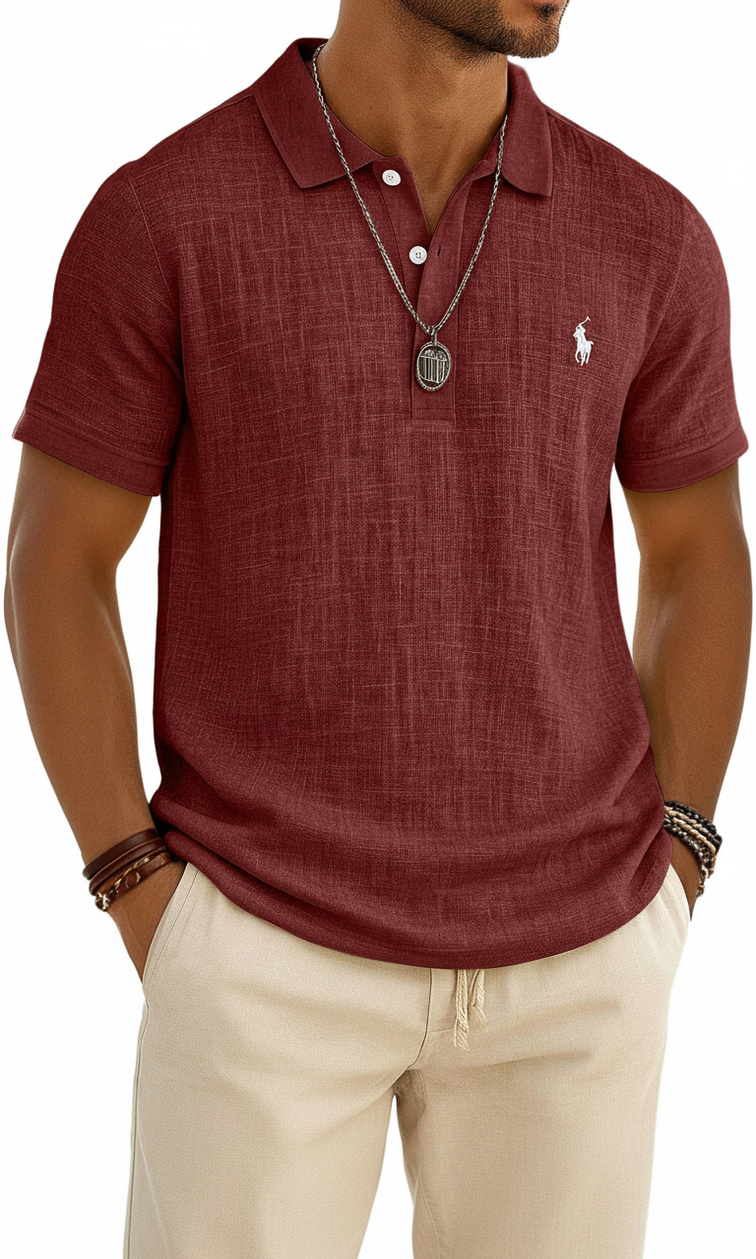 New Arrival: American-Style Loose-Fit Linen Short-Sleeve Top
