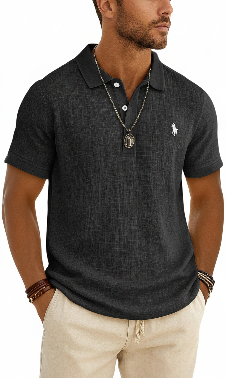 New Arrival: American-Style Loose-Fit Linen Short-Sleeve Top