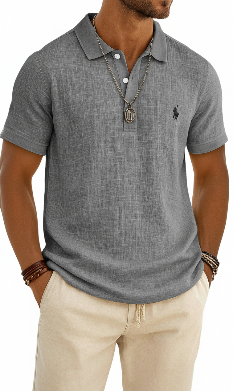 New Arrival: American-Style Loose-Fit Linen Short-Sleeve Top