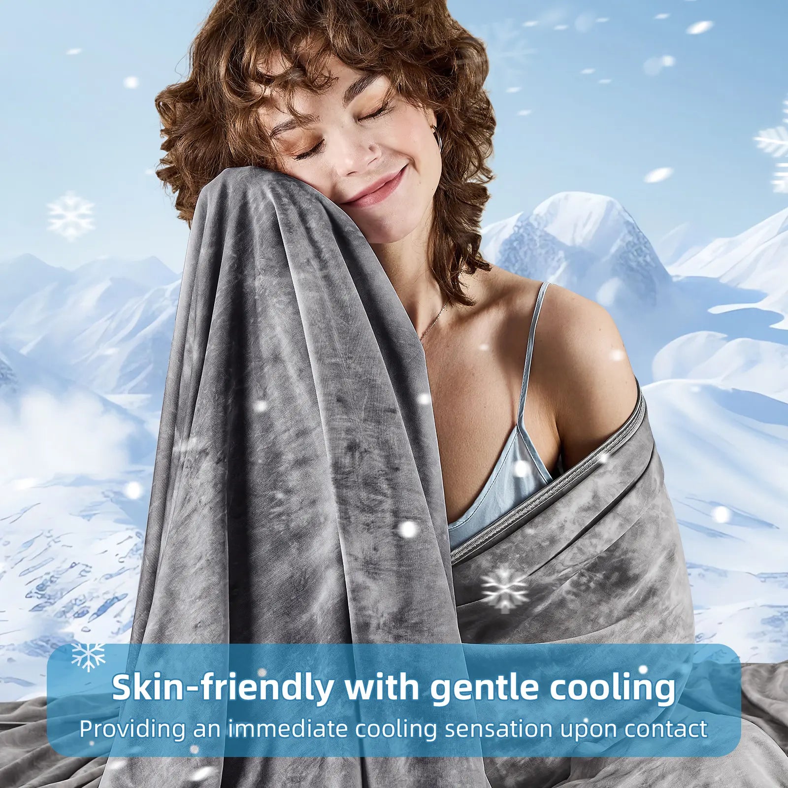 【Summervibes】Inhand Cooling Blanket Queen Size, Summer Blankets for Hot Sleepers & Night Sweat, Thin Blanket Cold Cool Lightweight Cooling Blanket for Couch Bed,Breathable Cooling Blanket,Light Blanket for Hot Sleepers,Comfy Bedding,Gift for Summer