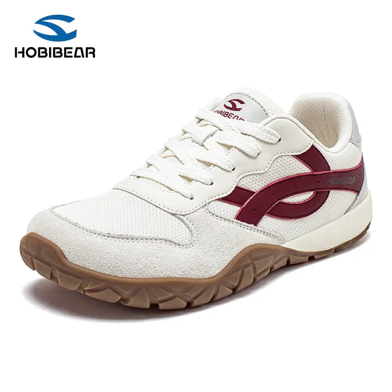HOBIBEAR Women's 0-Drop Wide Width Barefoot Shoes - Widebody Casual Trainers, Rubber Sole All-Terrain Sports Sneakers for Walking