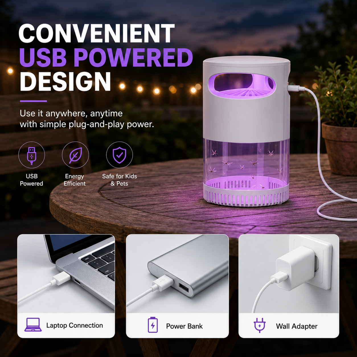 Quiet UV Mosquito Trap