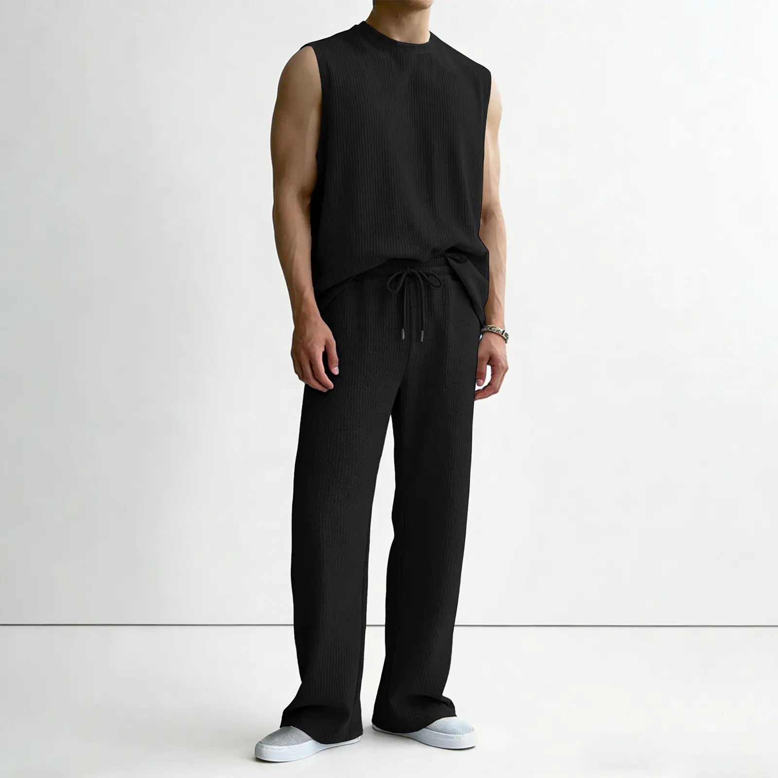 Rib Knit Summer Two-Piece Set