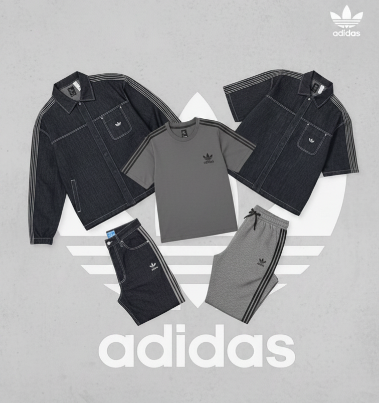 Urban Five-Piece Denim Outfit Set