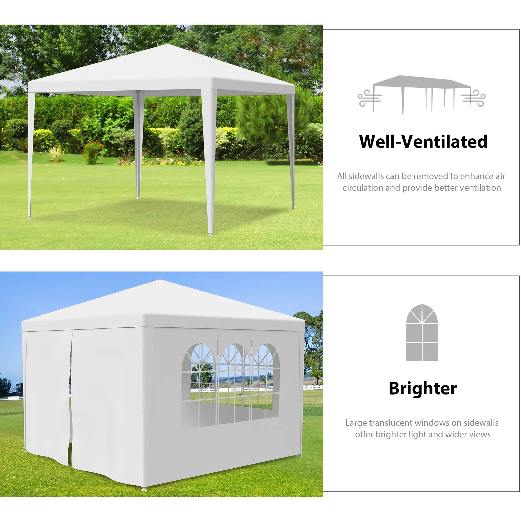 SunnyShade Outdoor Wedding Party Gazebo Canopy