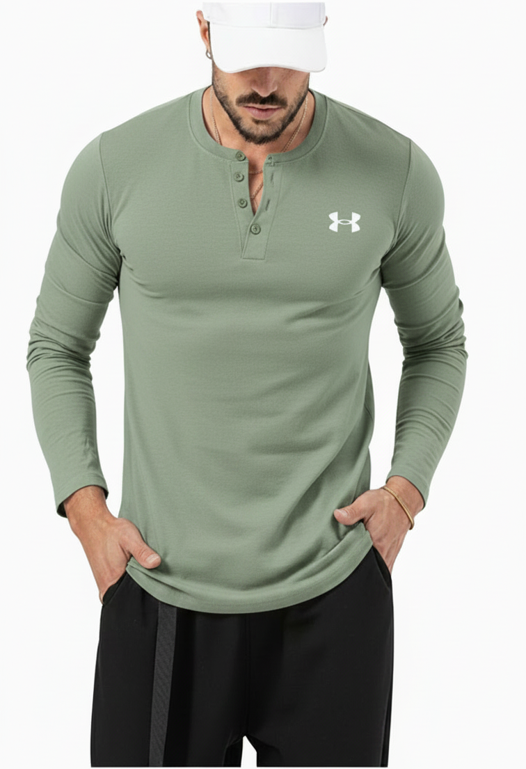 Retro Rugged Everyday Henley Shirt