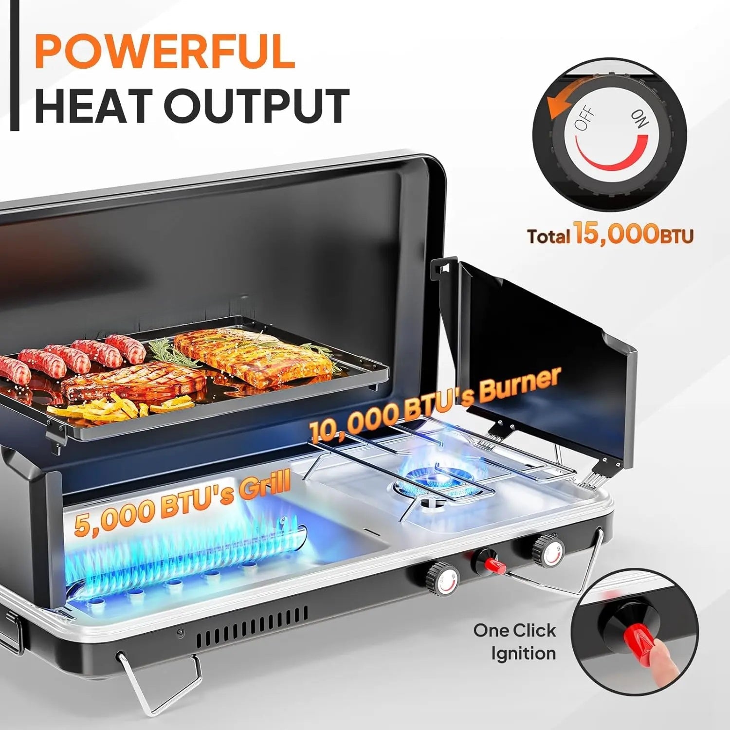 TrailMaster Portable Camping Griddle Pro