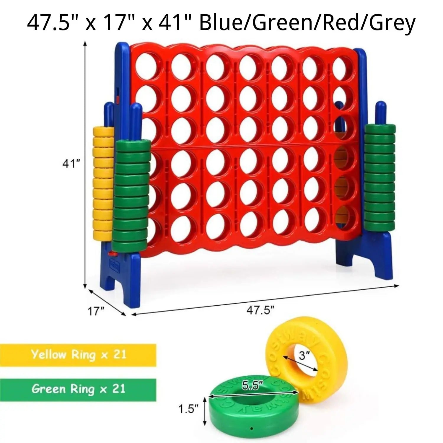 Giant Outdoor Four-in-Row Fun Set