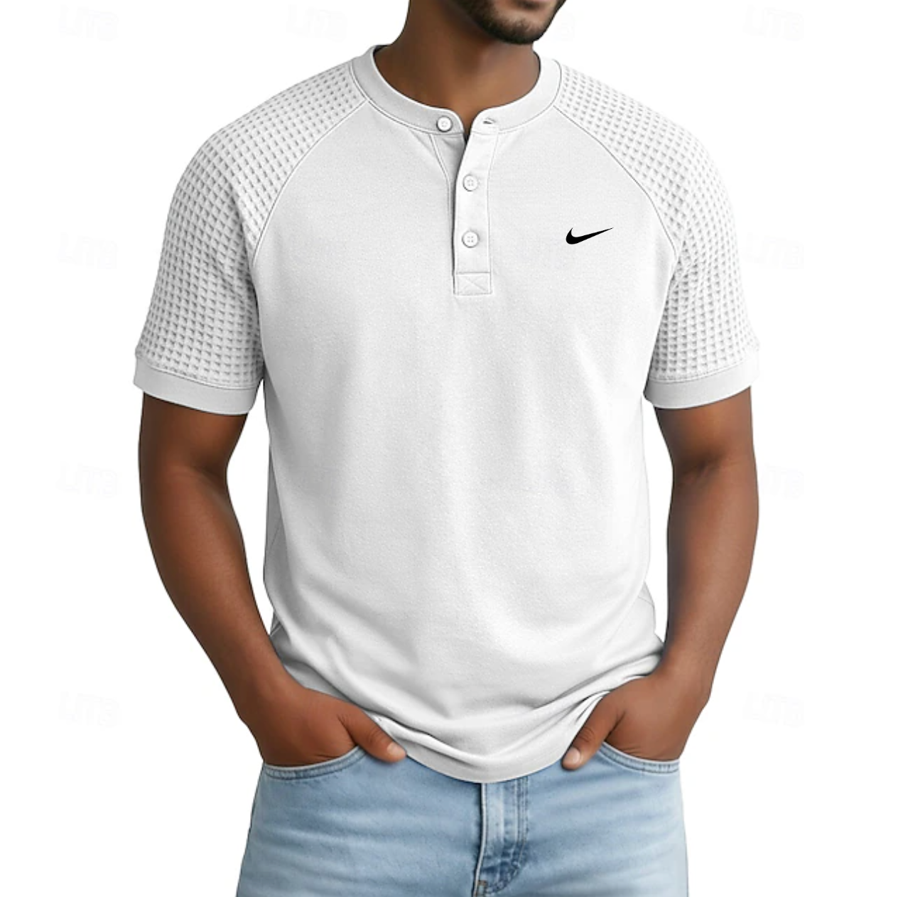 Everyday Waffle Henley Shirt