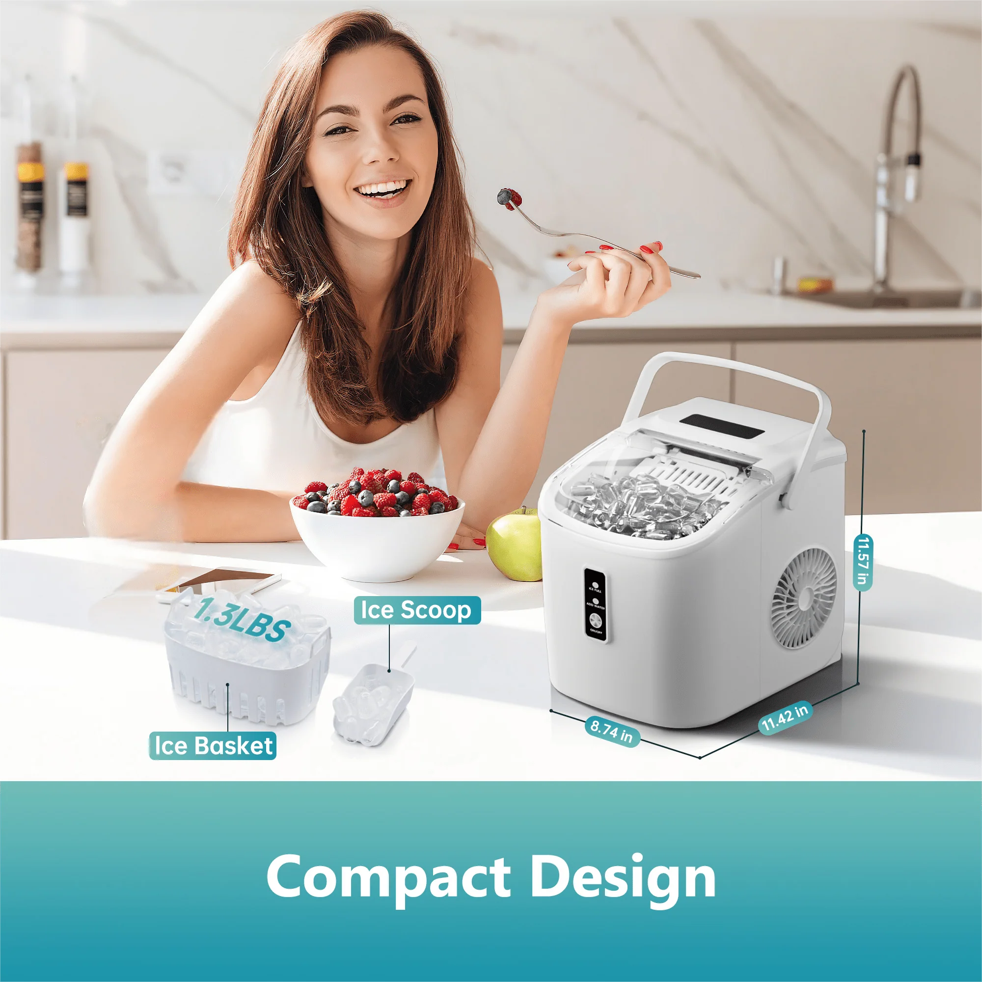 Rapid Chill Countertop Ice Maker