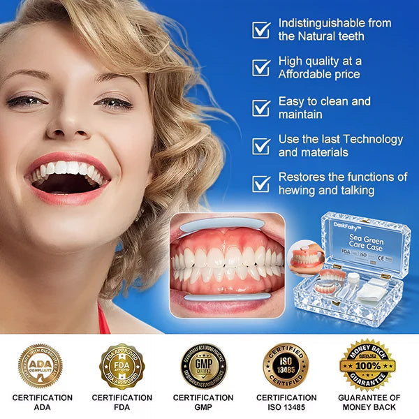 SecureSmile Custom-Fit Full Dentures Comfort Solution