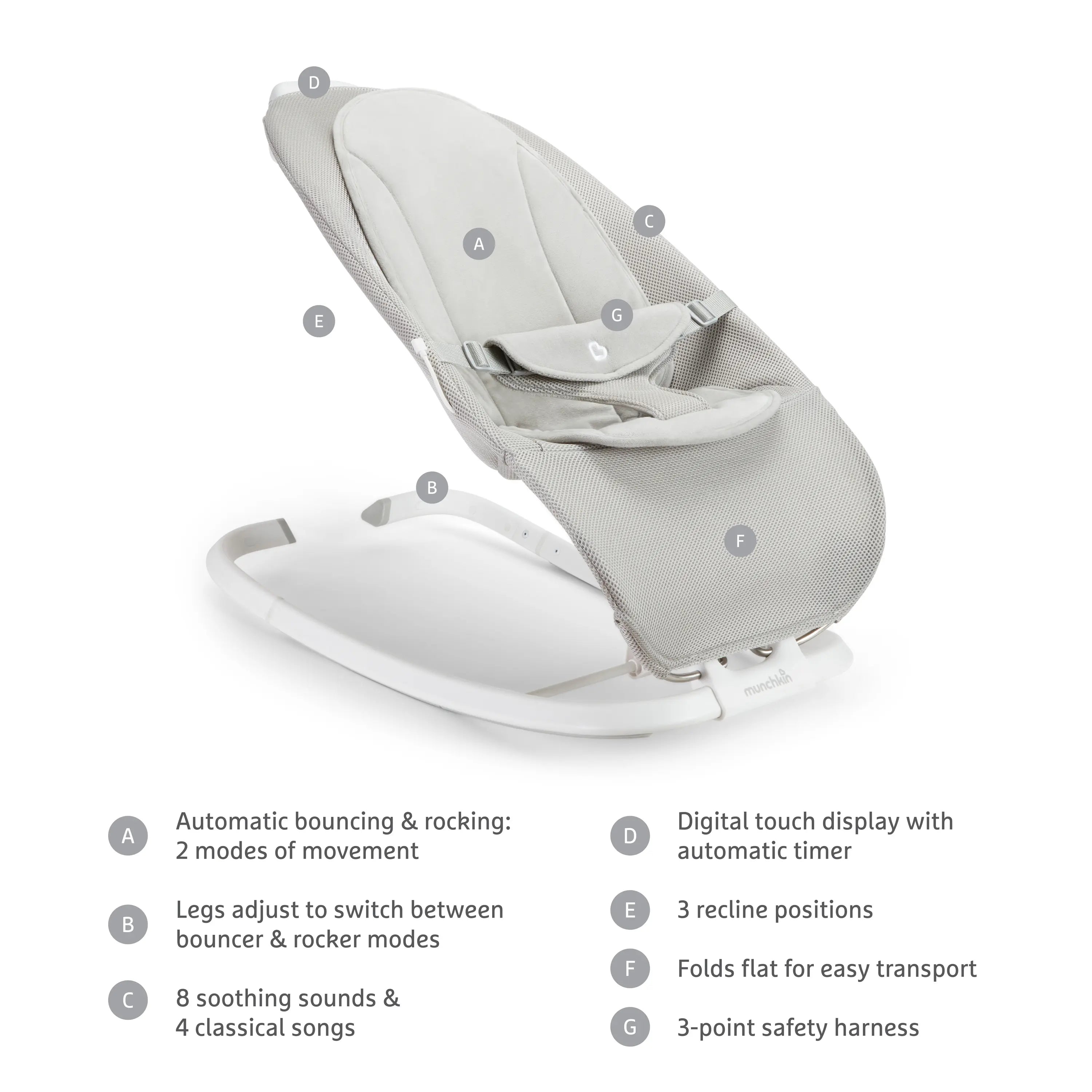 CozyBounce Electric Baby Soothing Rocker