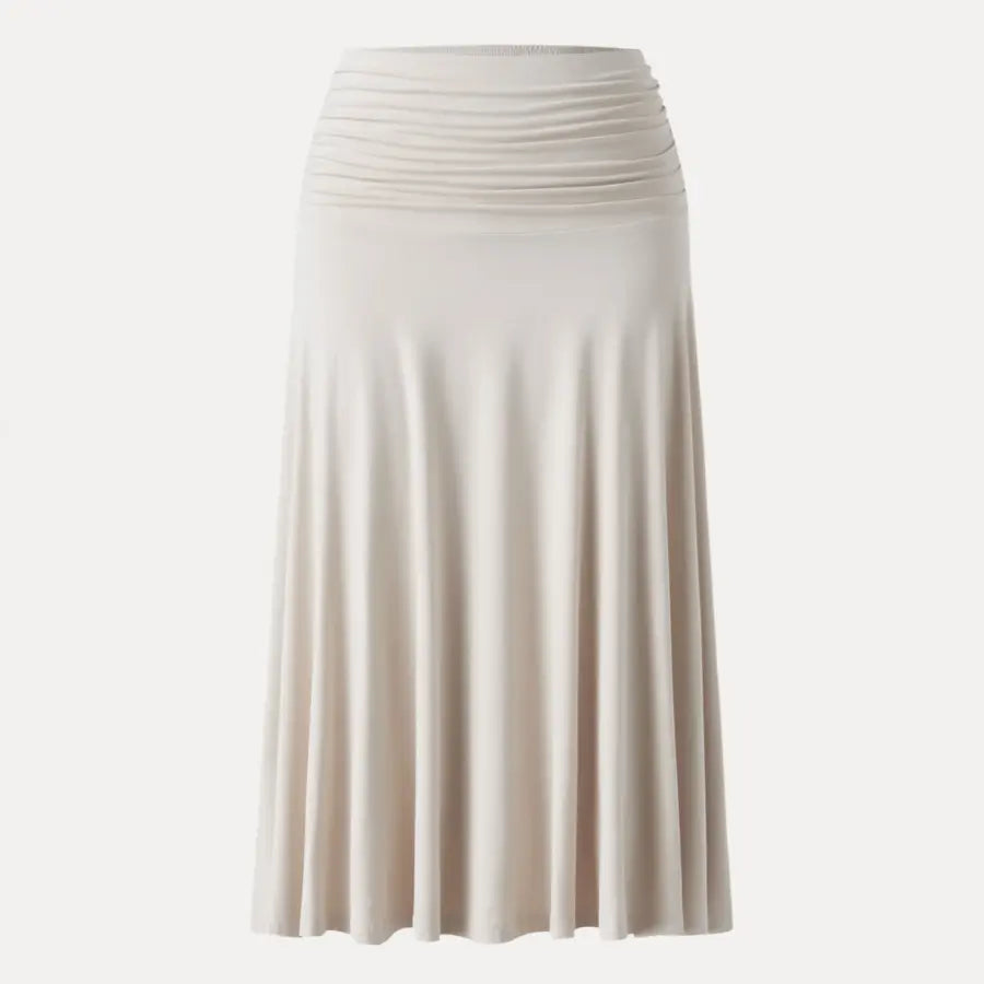 Flowy Ruched A-line Midi Skirt