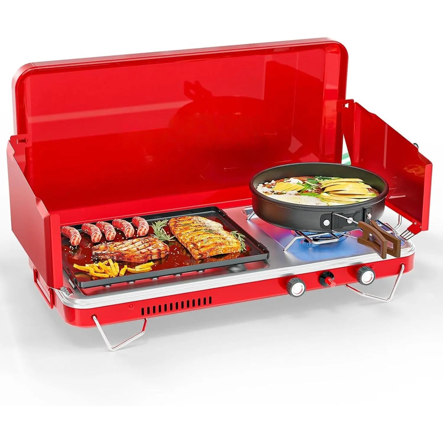 TrailMaster Portable Camping Griddle Pro